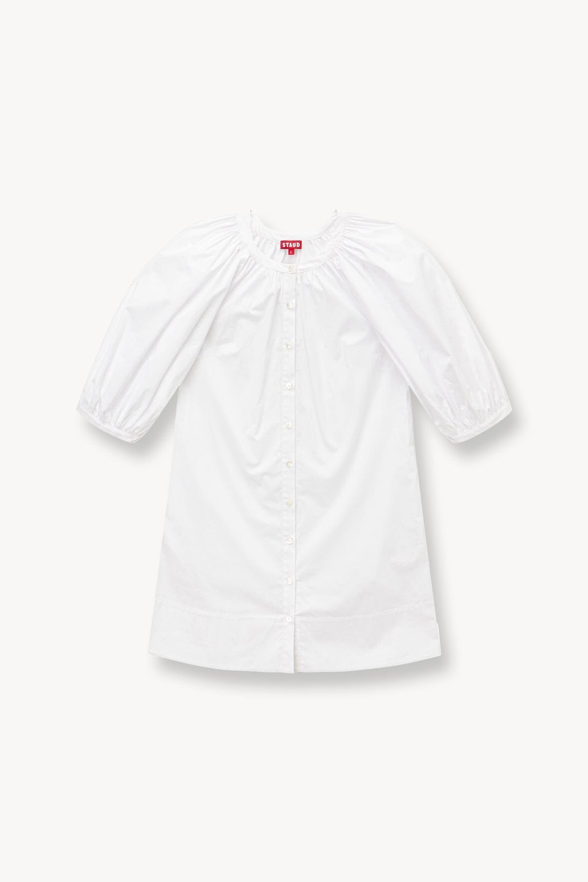 STAUD Clothing Mini Vincent Dress - White