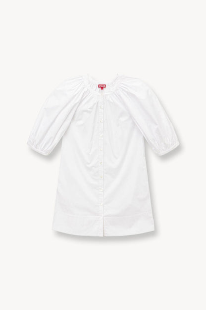 STAUD Clothing Mini Vincent Dress - White