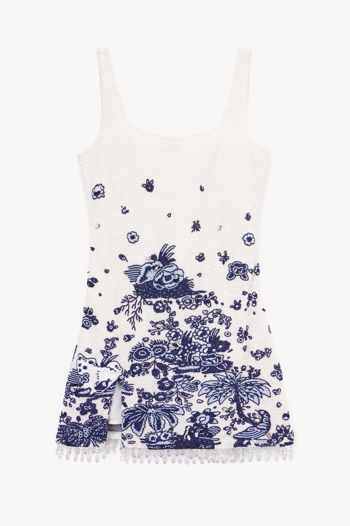 STAUD Clothing Le Sable Dress Blue Toile