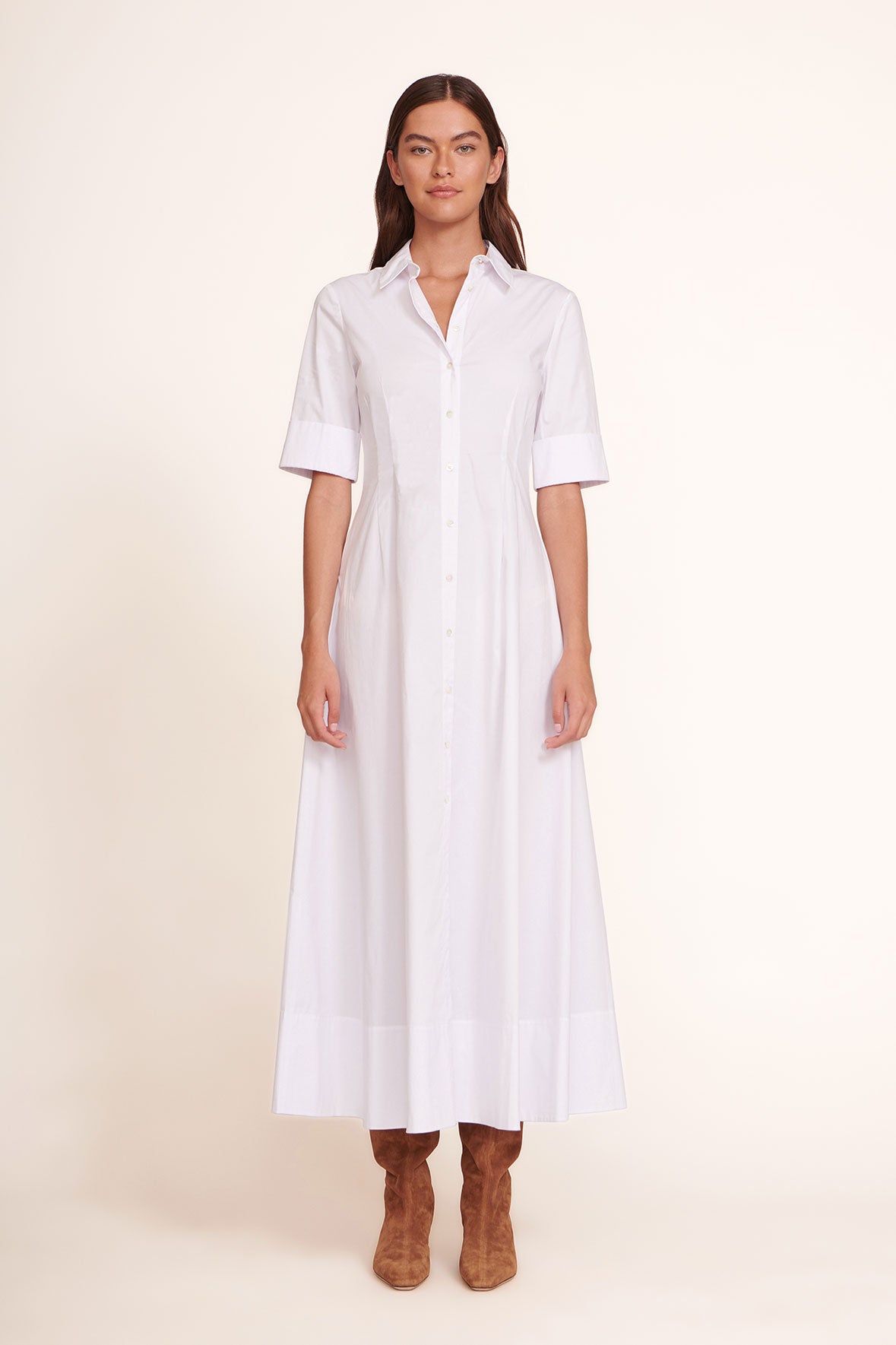 STAUD Clothing Joan Maxi Dress - White
