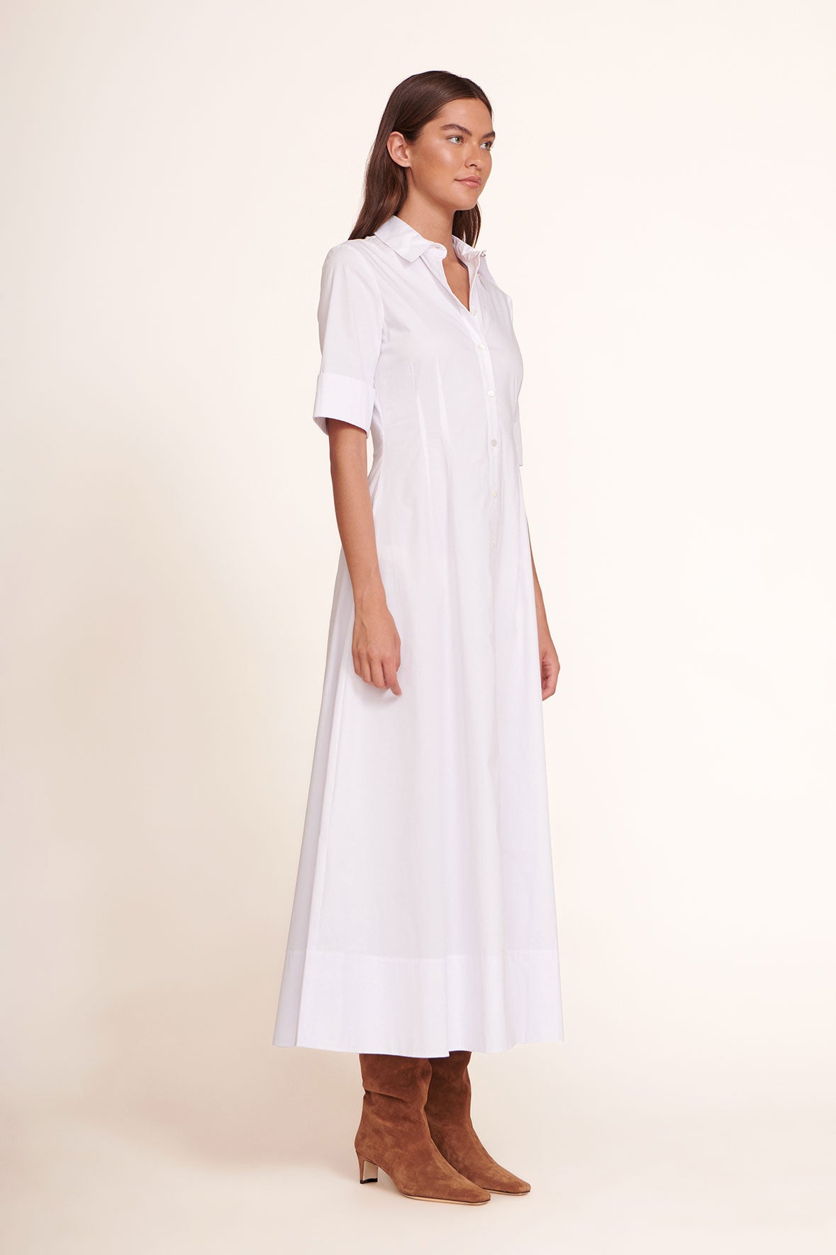 STAUD Clothing Joan Maxi Dress - White