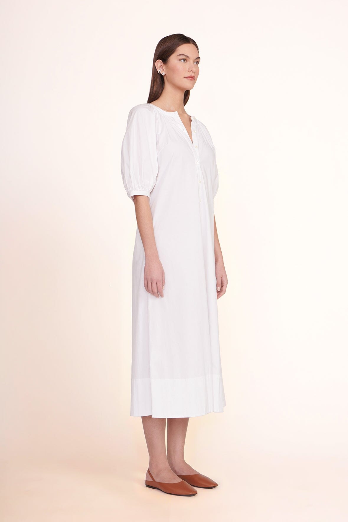 STAUD Clothing Vincent Dress - White
