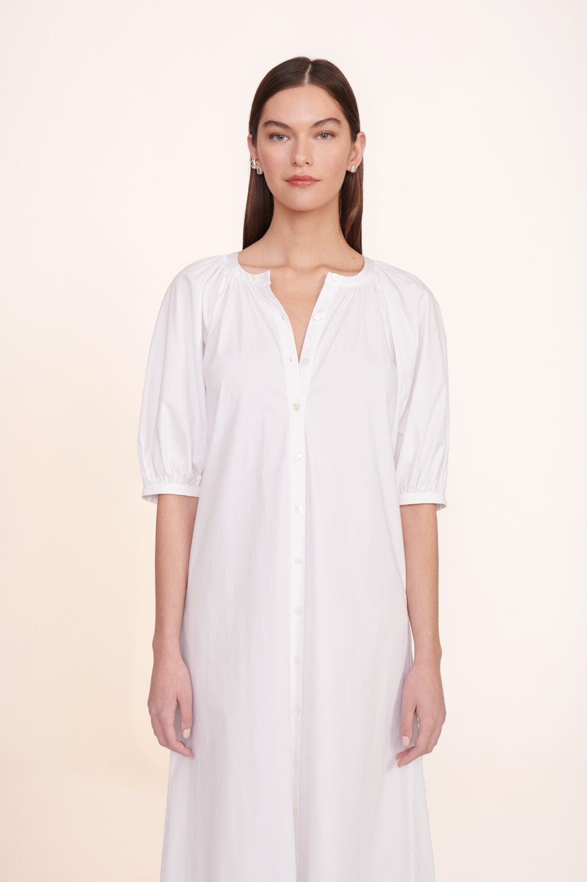 STAUD Clothing Vincent Dress - White