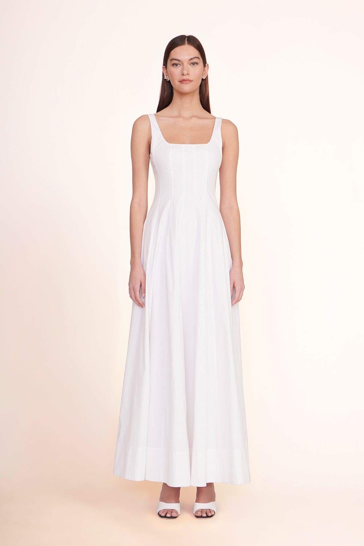 STAUD Clothing Wells Maxi Dress White