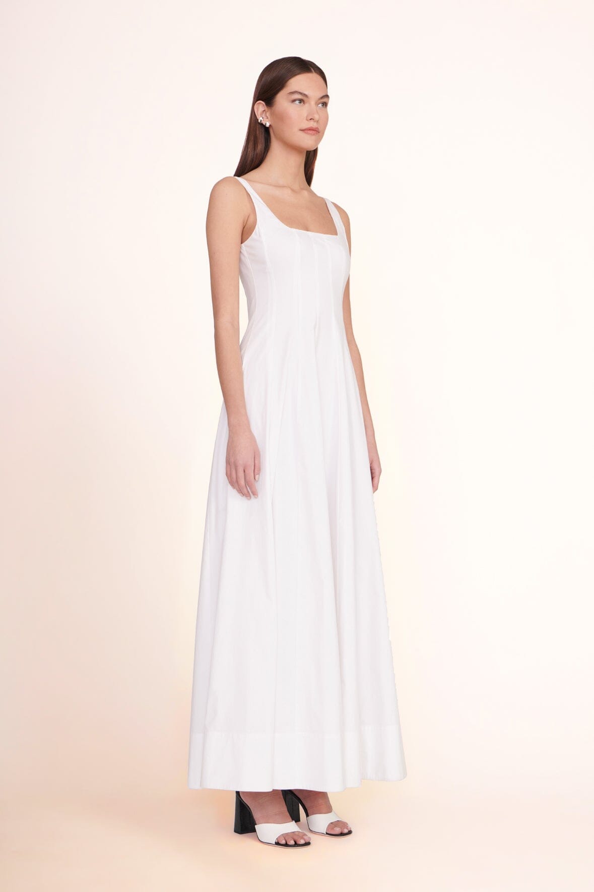 STAUD Clothing Wells Maxi Dress White