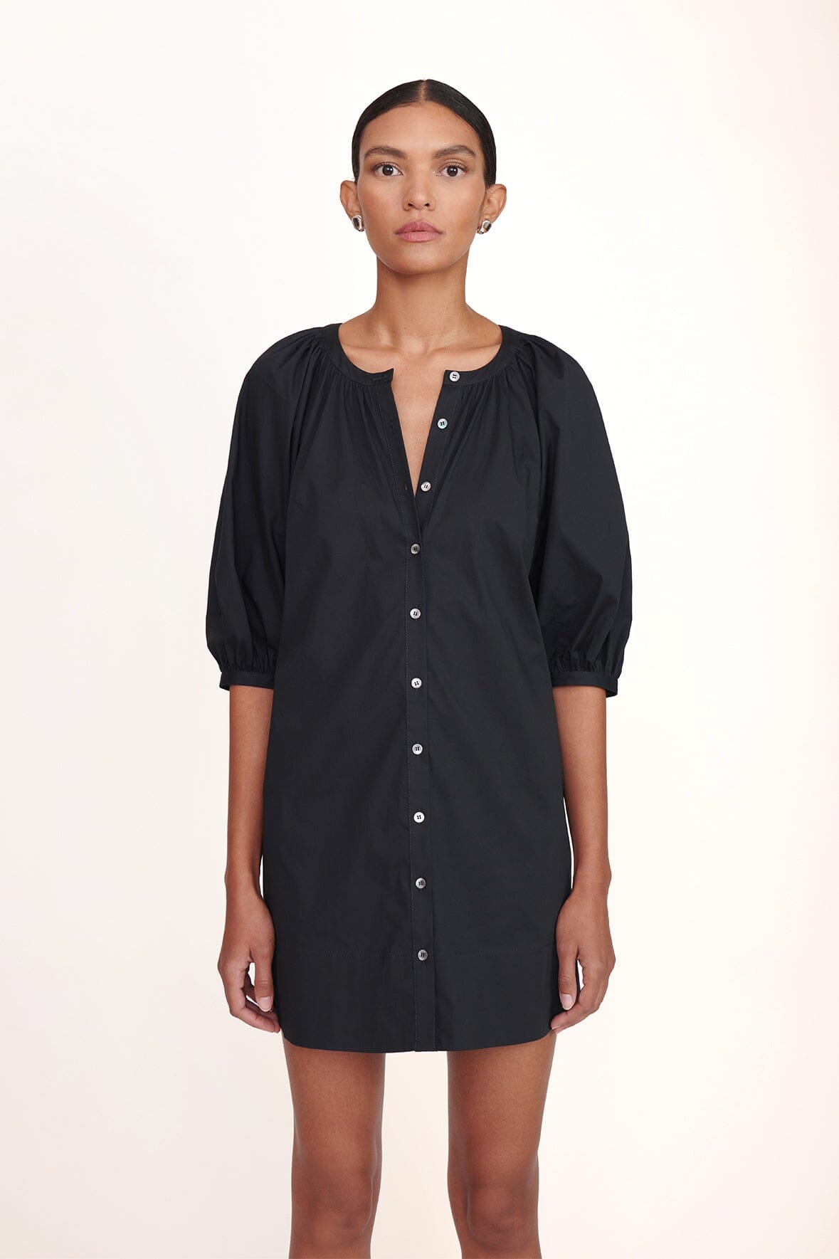 STAUD Clothing Mini Vincent Dress - Black