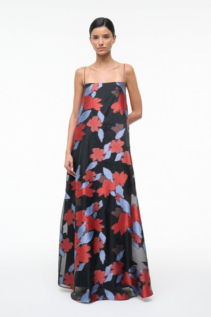 STAUD Sale Delfina Dress Night Garden