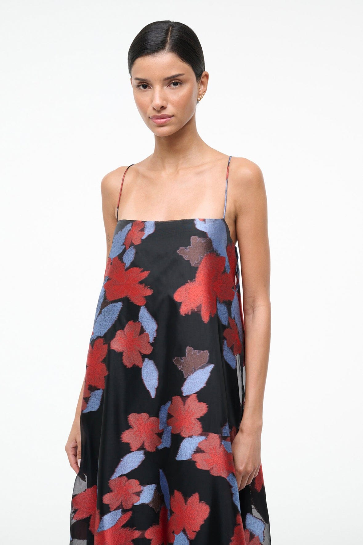 STAUD Sale Delfina Dress Night Garden
