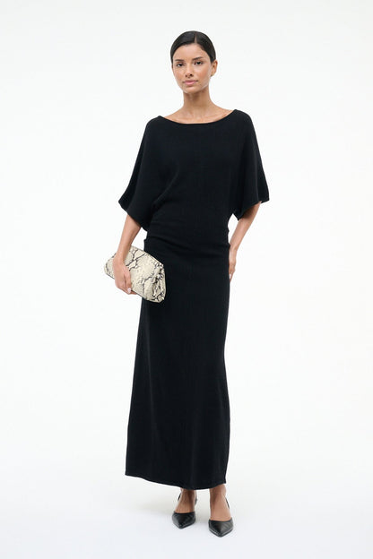 STAUD Sale Amelie Sweater Dress Black