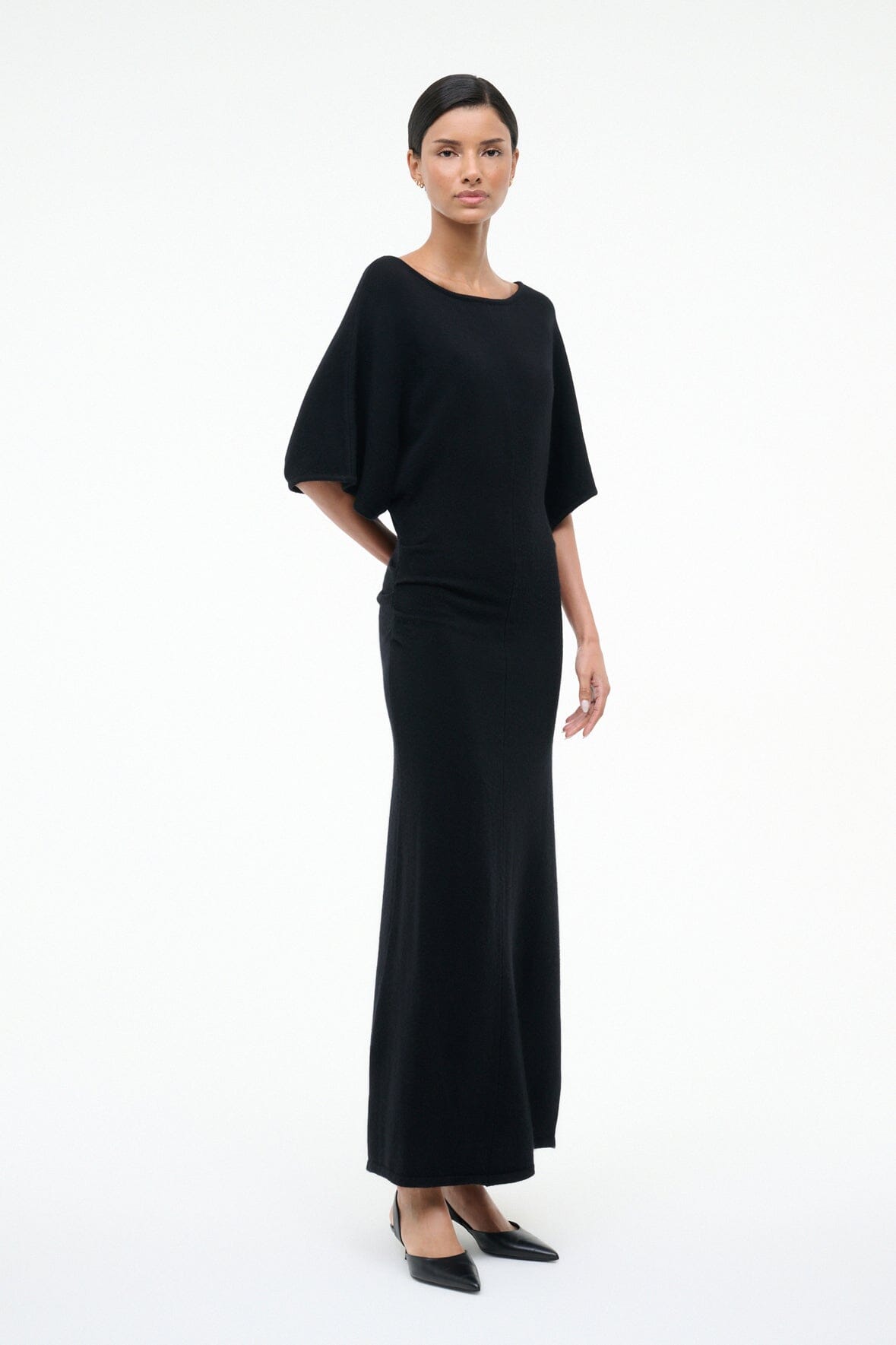 STAUD Sale Amelie Sweater Dress Black