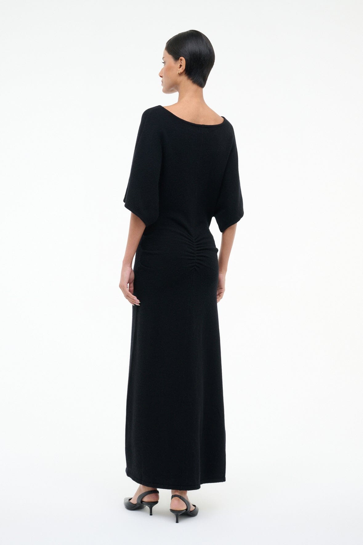 STAUD Sale Amelie Sweater Dress Black