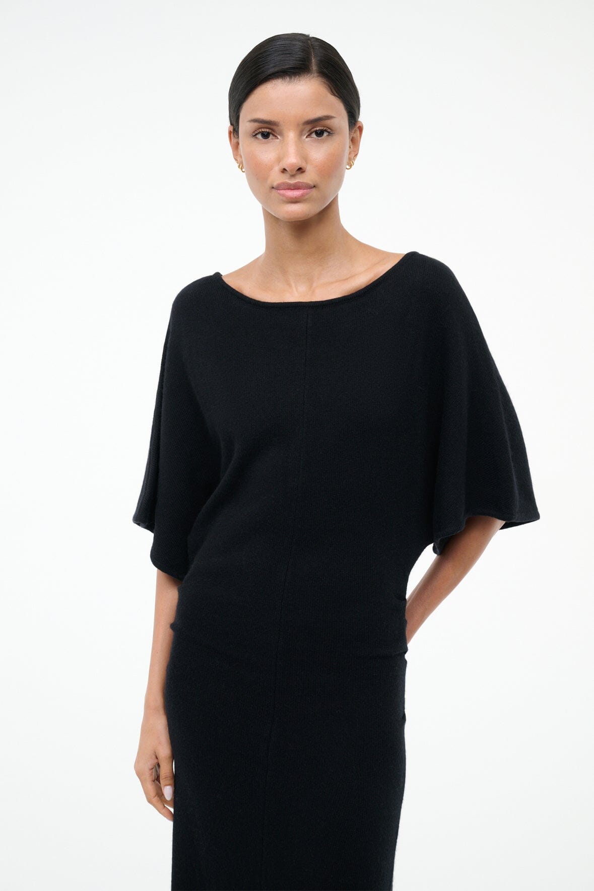 STAUD Sale Amelie Sweater Dress Black