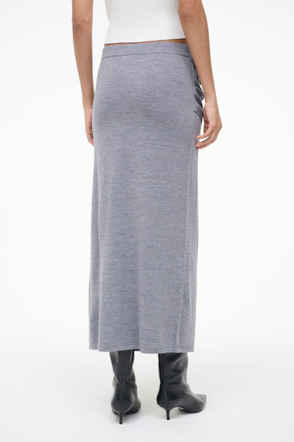 STAUD Sale Wilma Skirt Heather Grey