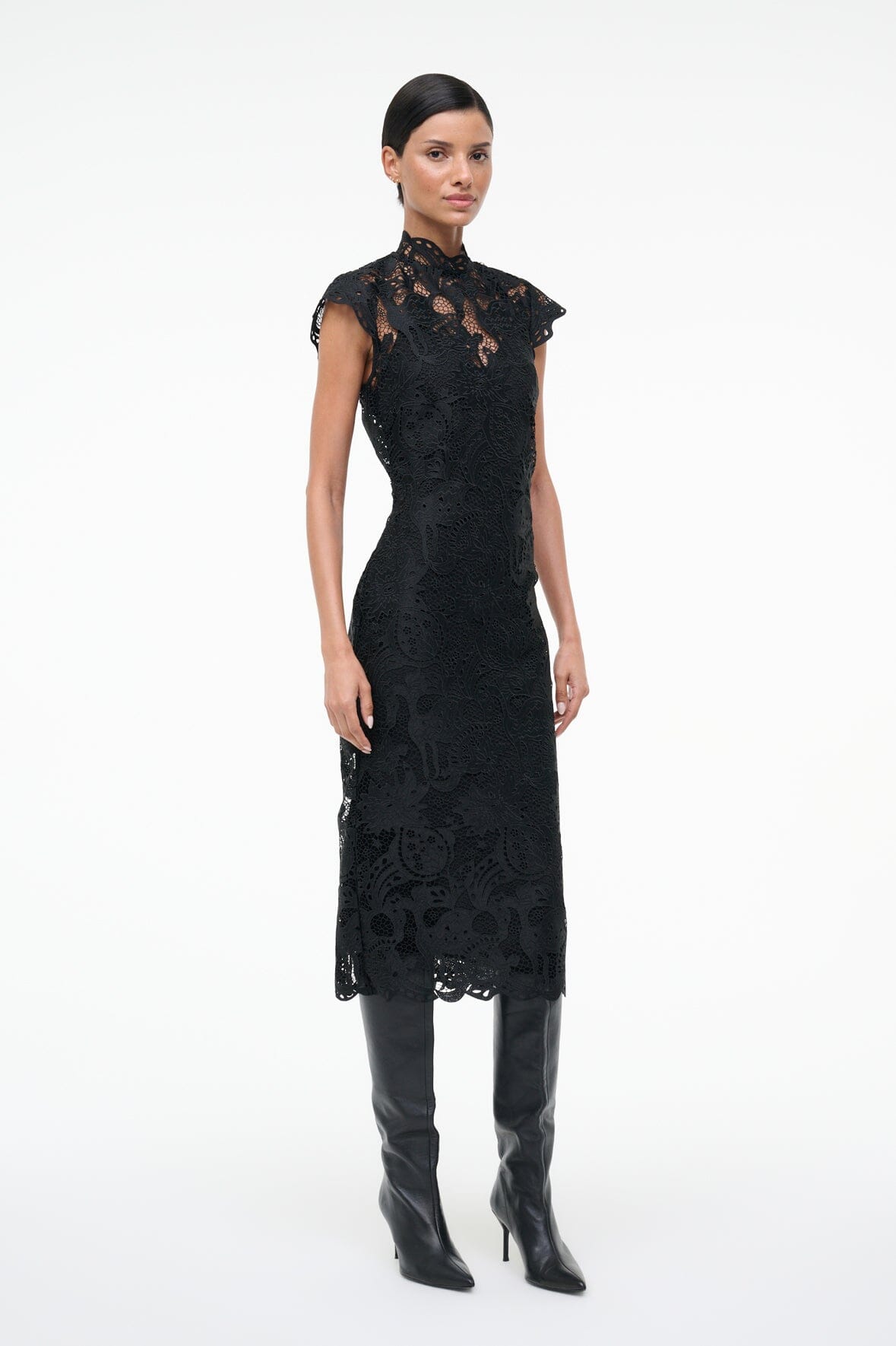 STAUD Sale Rosaline Dress Black