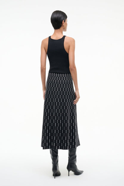 STAUD Sale Lena Skirt Black Geo