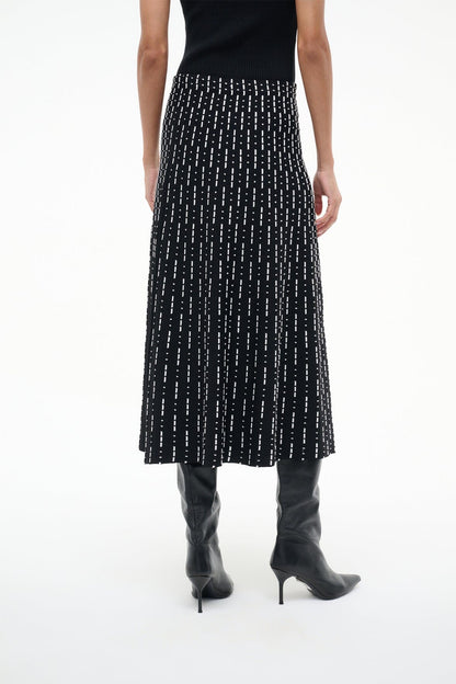 STAUD Sale Lena Skirt Black Geo
