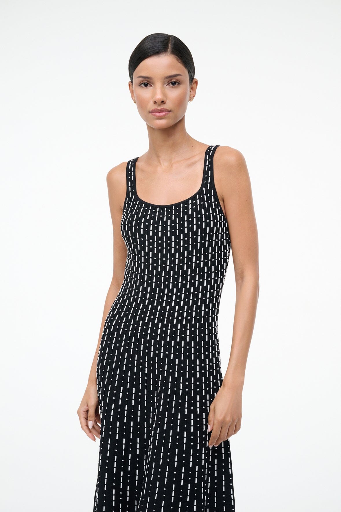 STAUD Sale Ellison Dress Black Geo