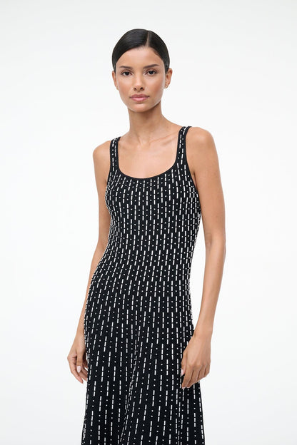 STAUD Sale Ellison Dress Black Geo