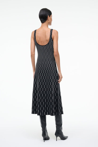 STAUD Sale Ellison Dress Black Geo
