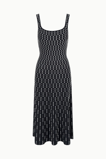 STAUD Sale Ellison Dress Black Geo