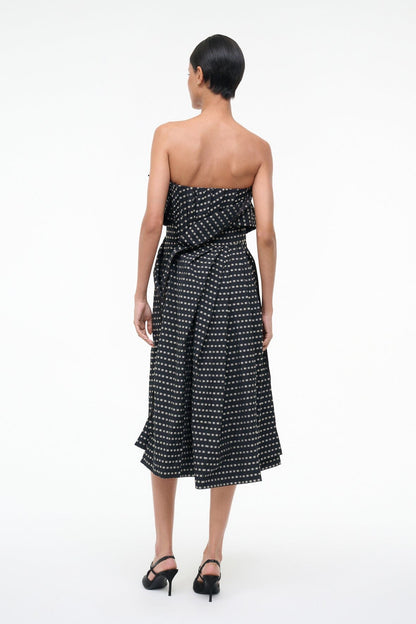 STAUD Sale Alessia Dress Black Geo