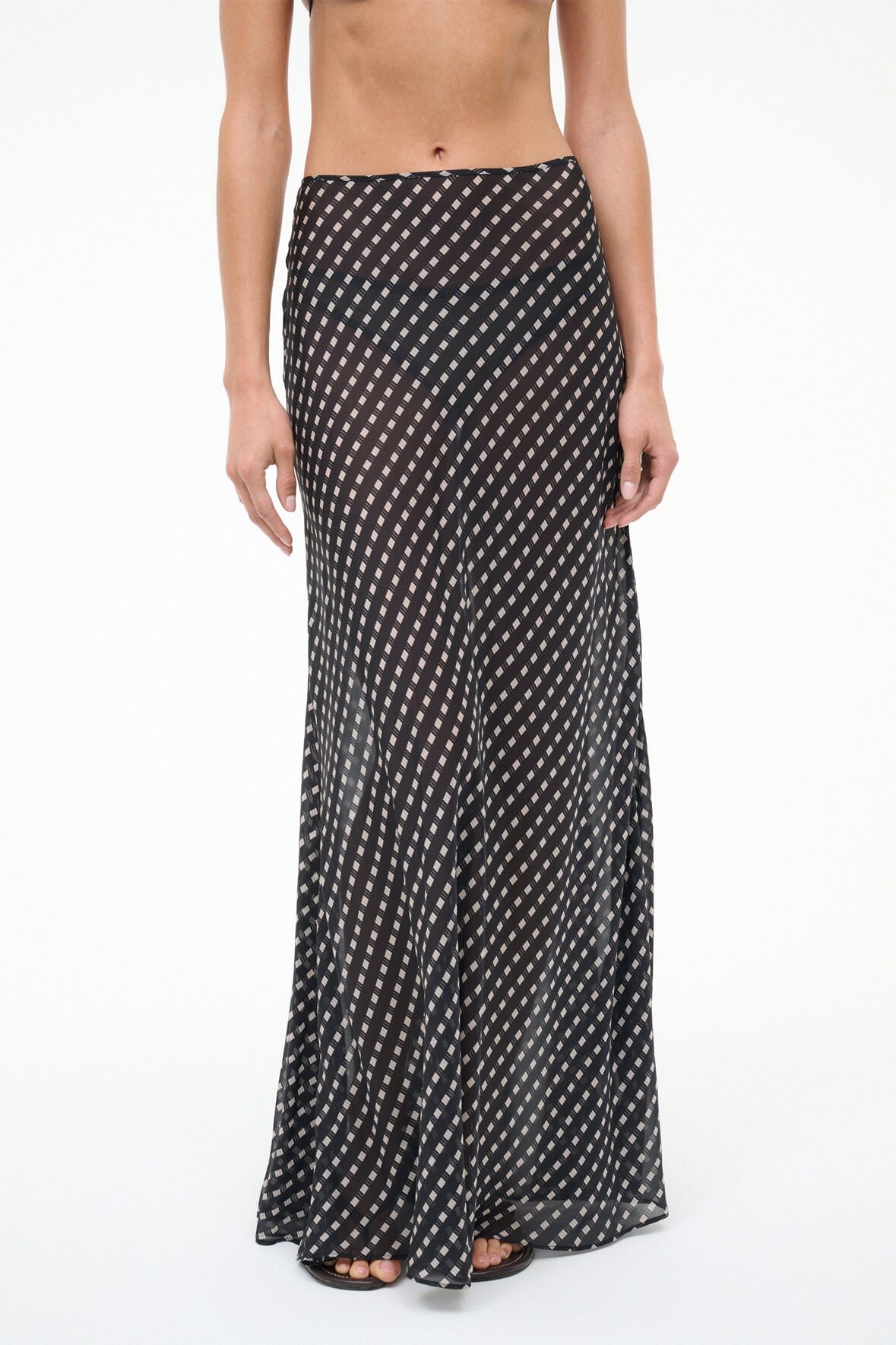 STAUD Sale Velma Skirt Black Geo