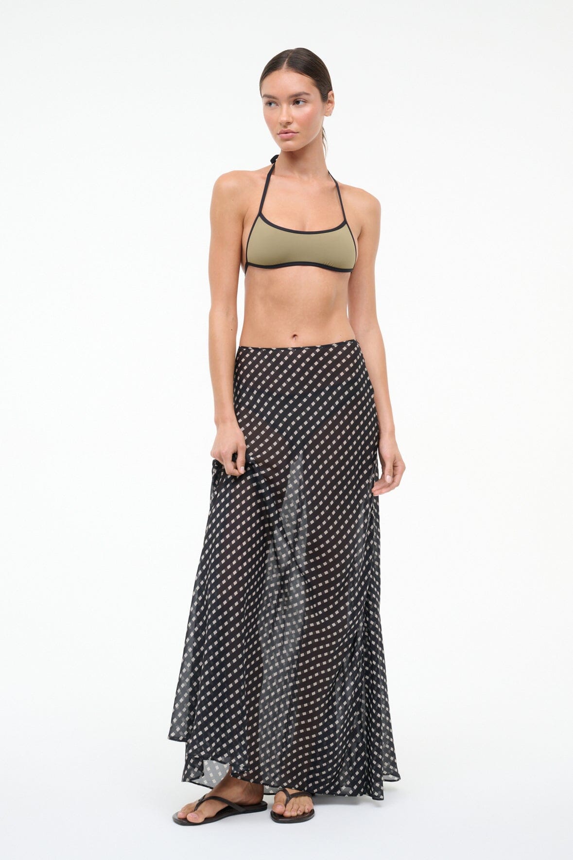 STAUD Sale Velma Skirt Black Geo