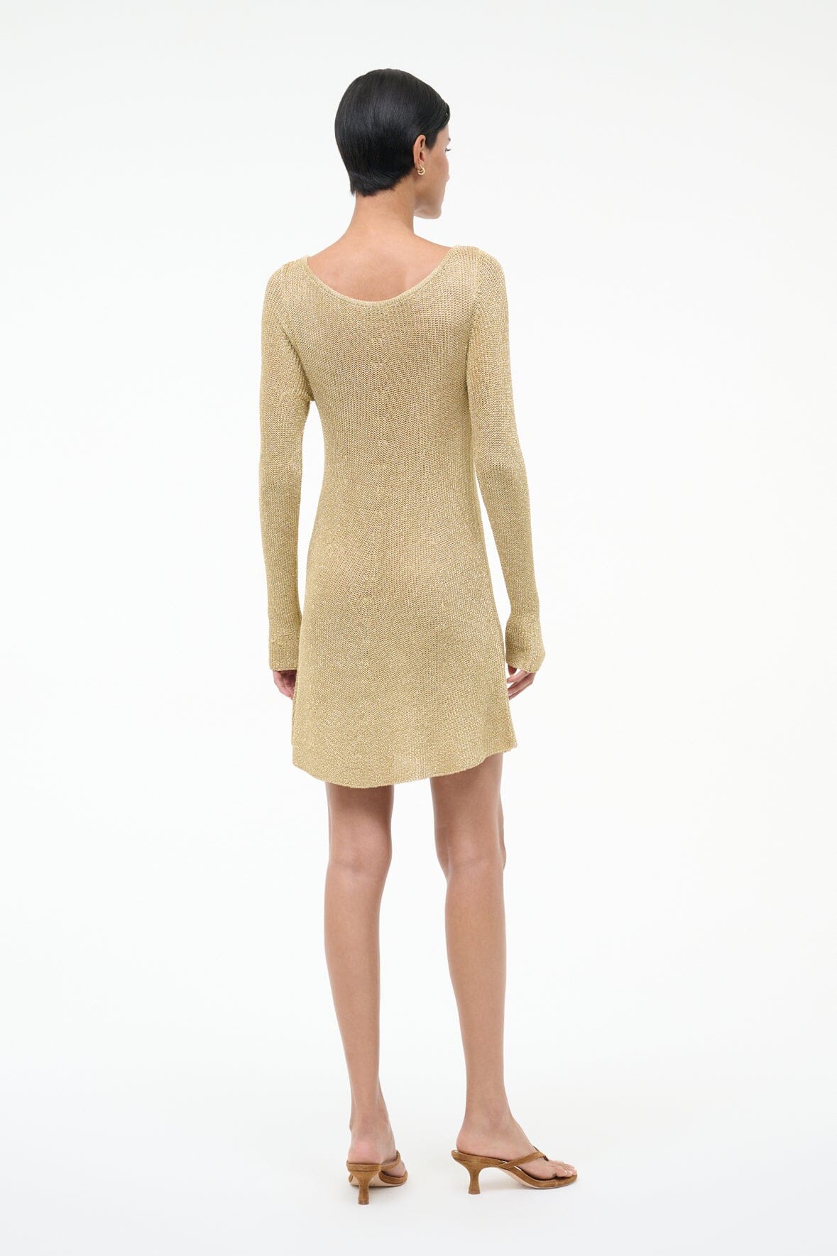 STAUD Sale Nikitta Mini Dress Gold