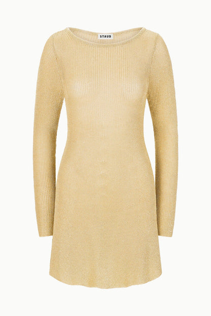 STAUD Sale Nikitta Mini Dress Gold