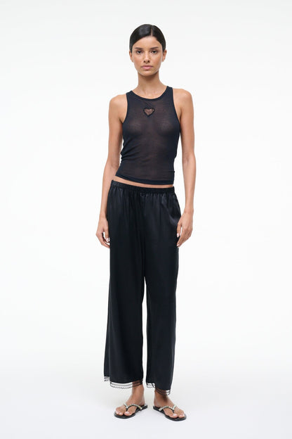 STAUD Sale Kirby Silk Pant Black