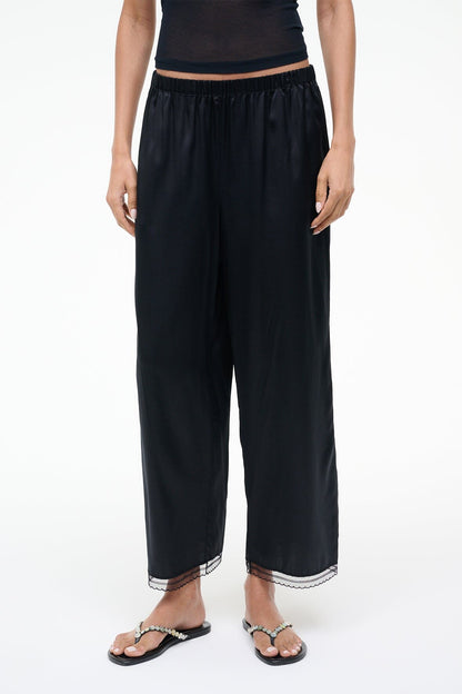 STAUD Sale Kirby Silk Pant Black