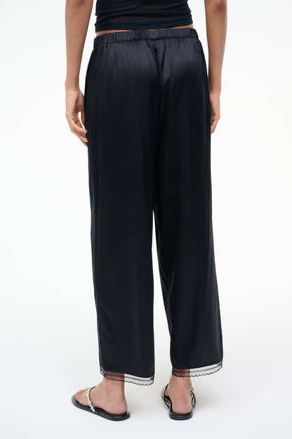 STAUD Sale Kirby Silk Pant Black