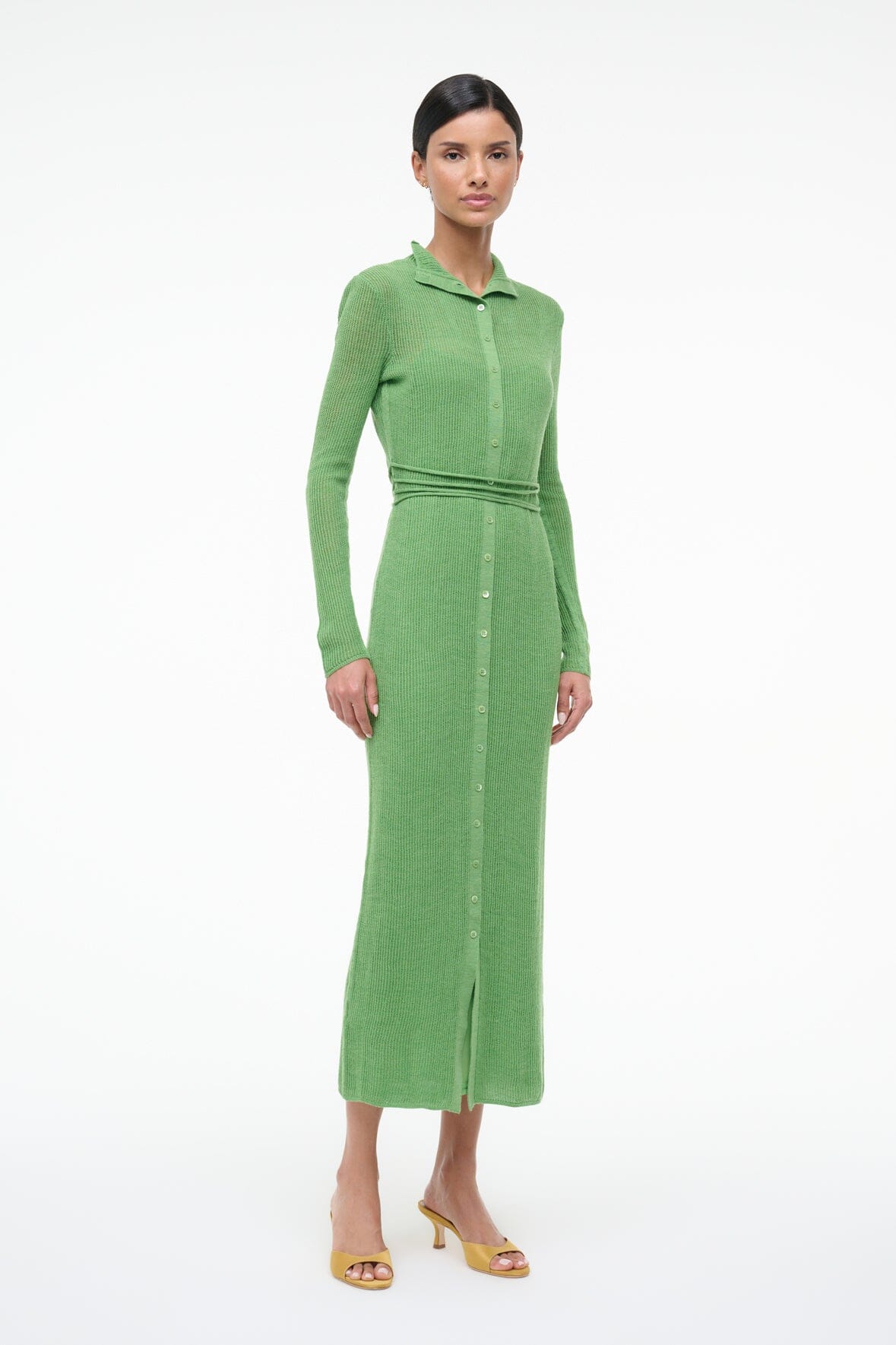 STAUD Sale Marianne Dress Leaf