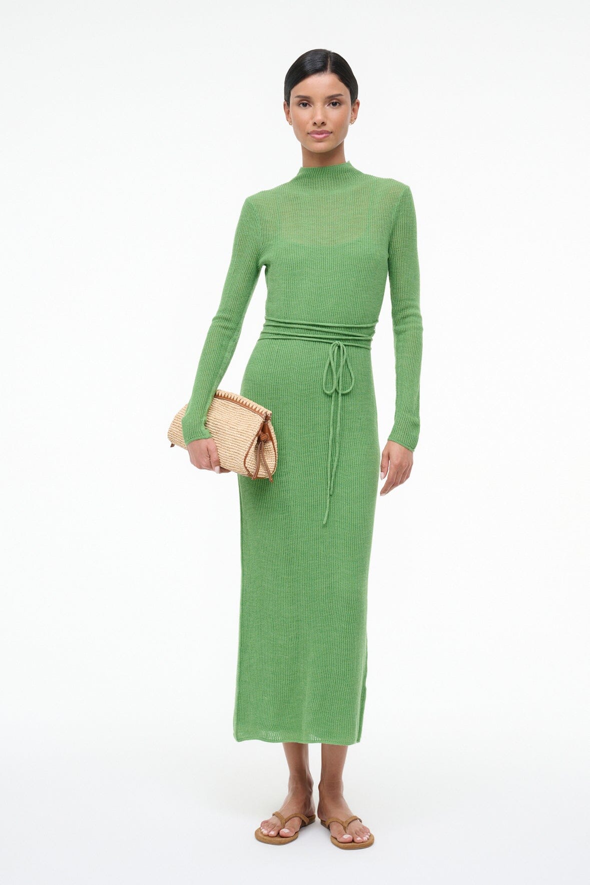 STAUD Sale Marianne Dress Leaf