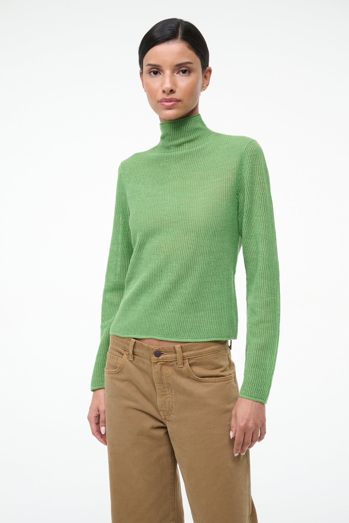STAUD Sale Marianne Sweater Leaf