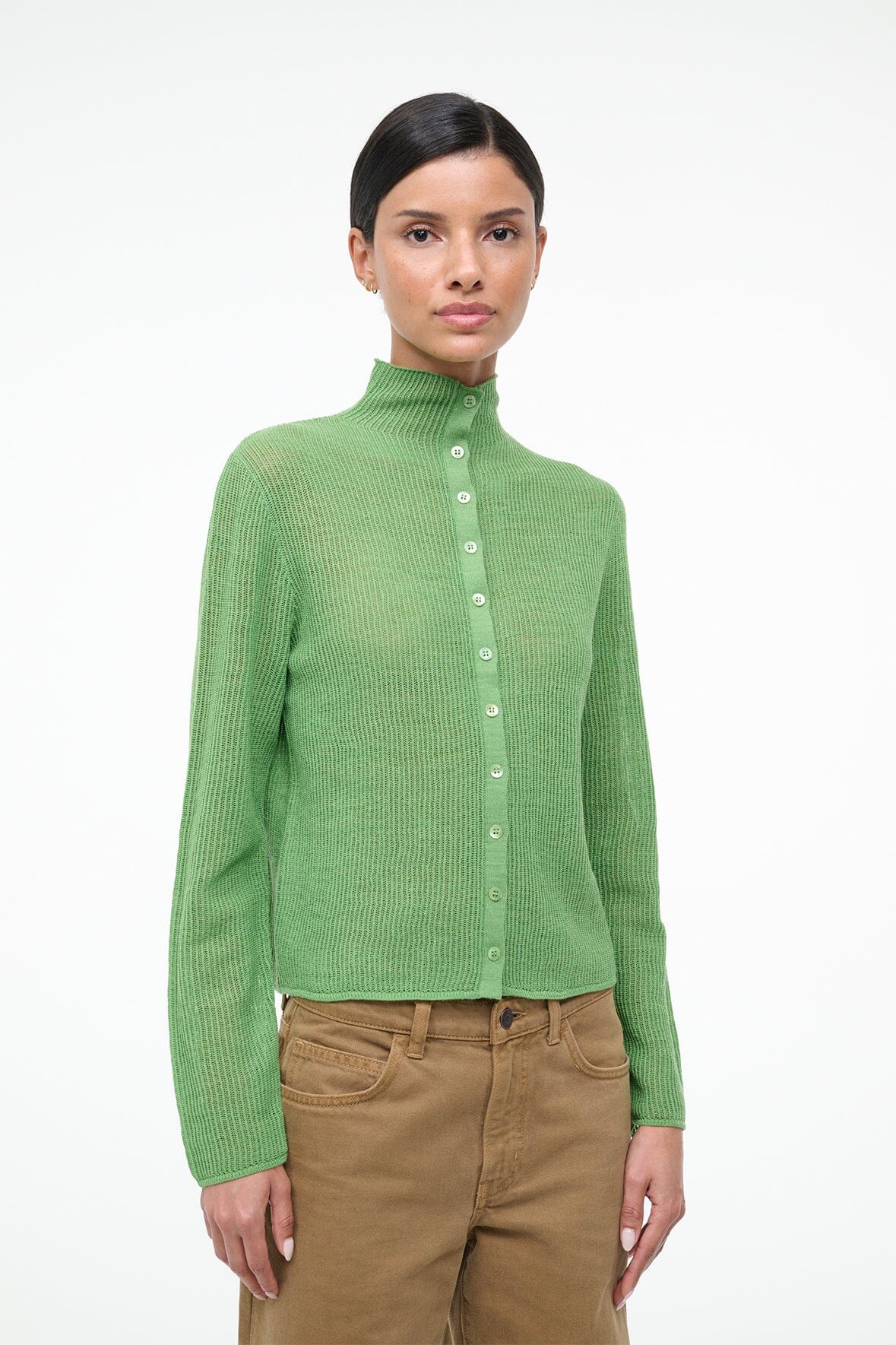 STAUD Sale Marianne Sweater Leaf
