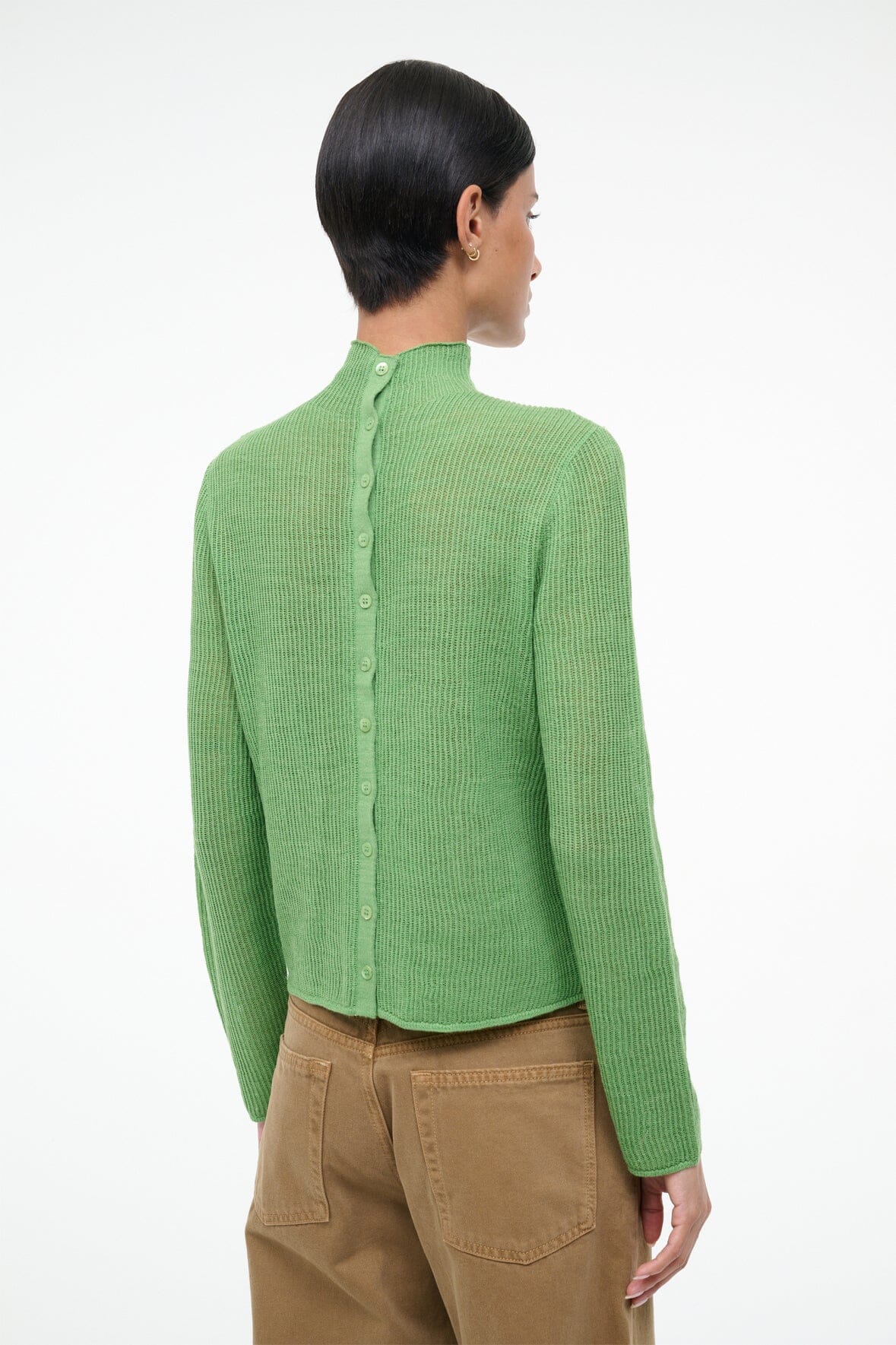 STAUD Sale Marianne Sweater Leaf