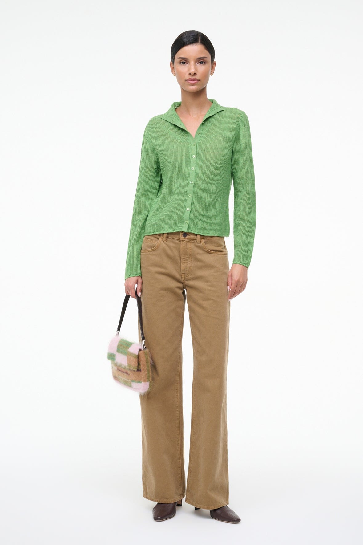 STAUD Sale Marianne Sweater Leaf