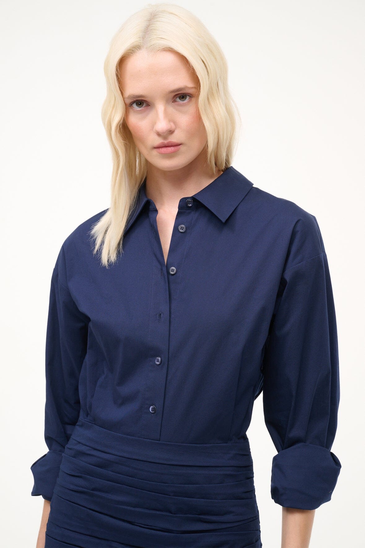STAUD Sale Indya Mini Dress Navy