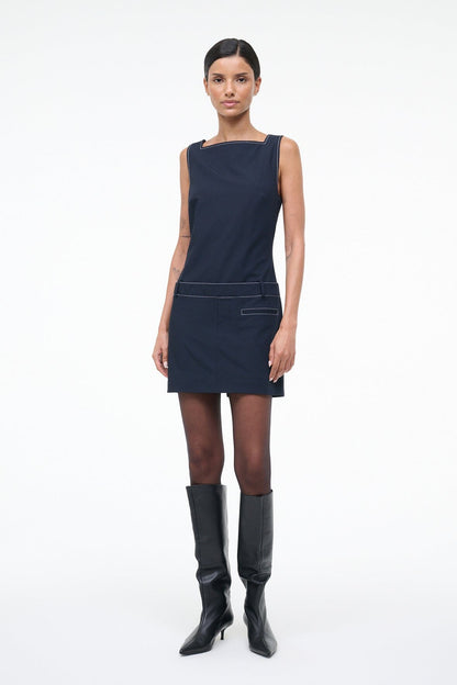 STAUD Sale Skyla Dress Navy