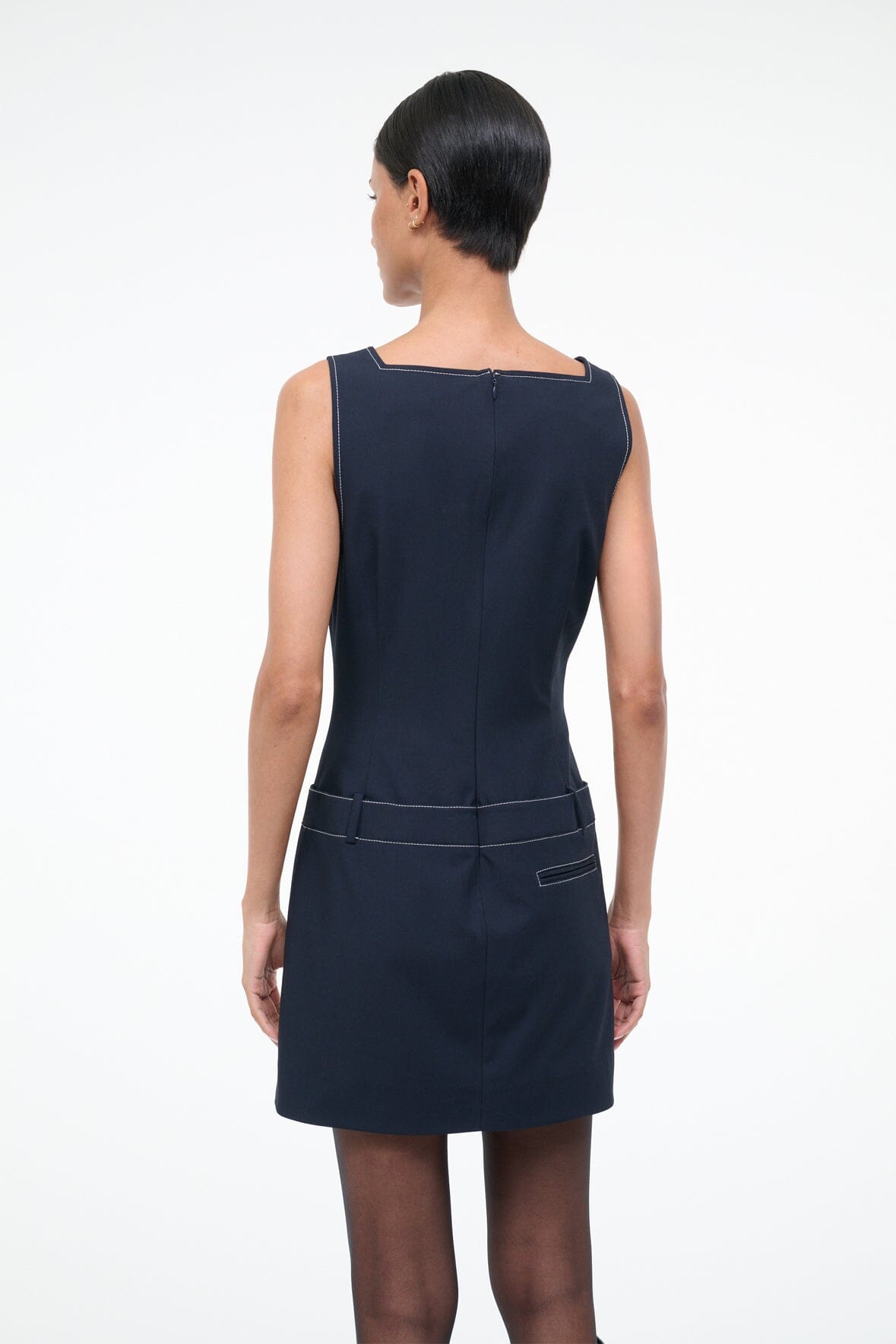 STAUD Sale Skyla Dress Navy