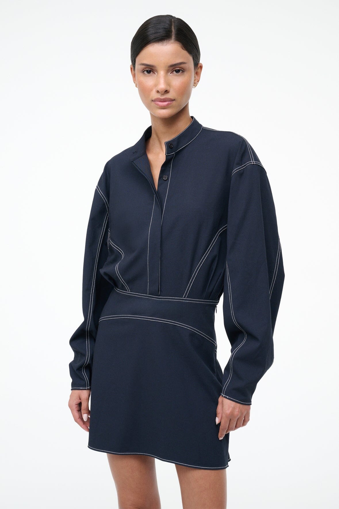STAUD Sale Kiln Dress Navy