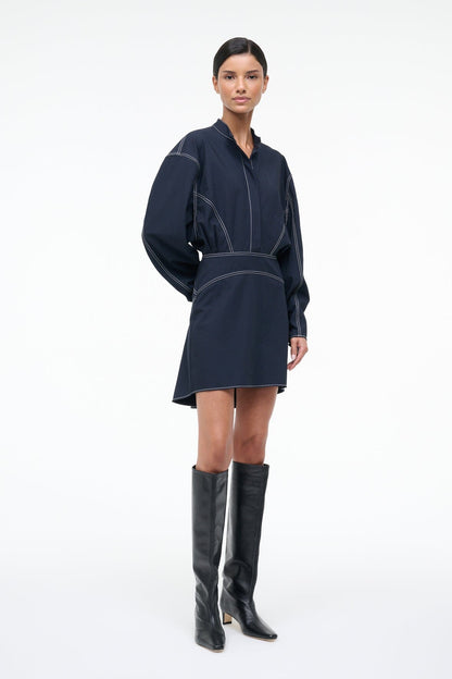 STAUD Sale Kiln Dress Navy