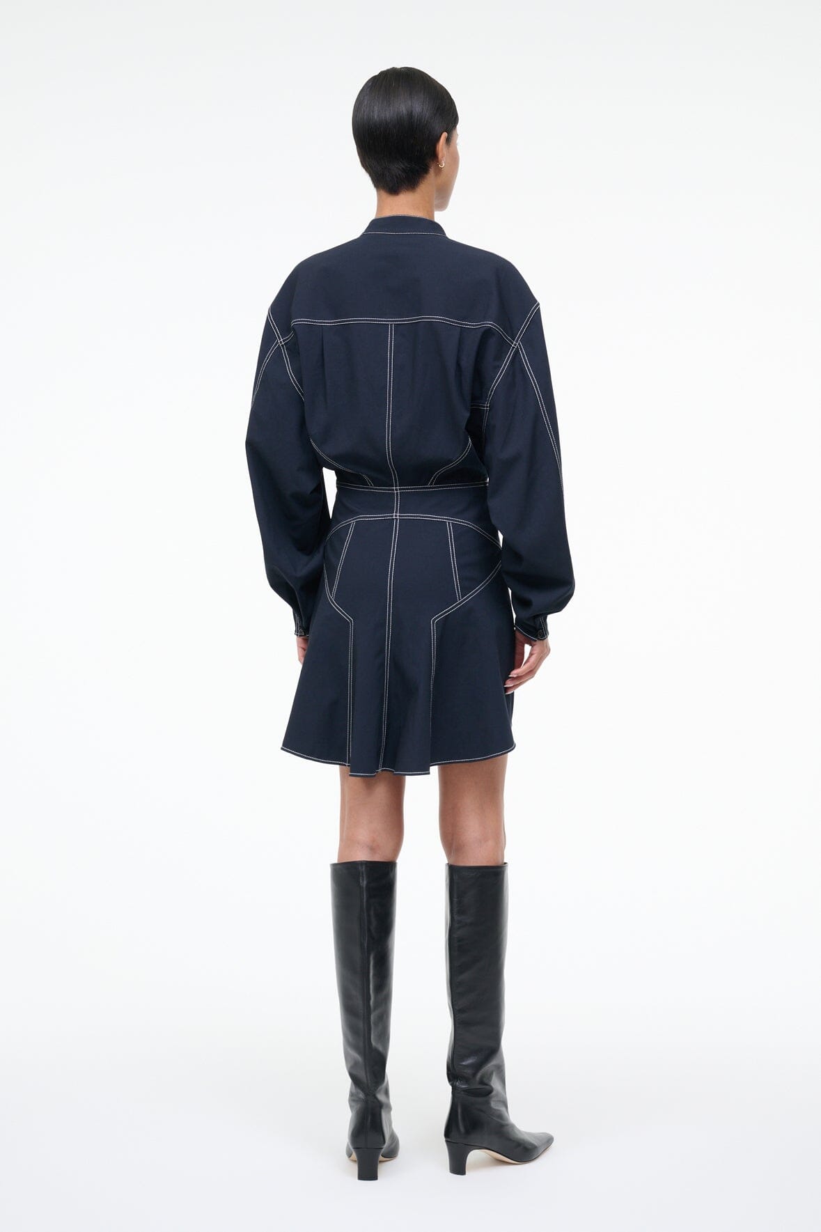 STAUD Sale Kiln Dress Navy