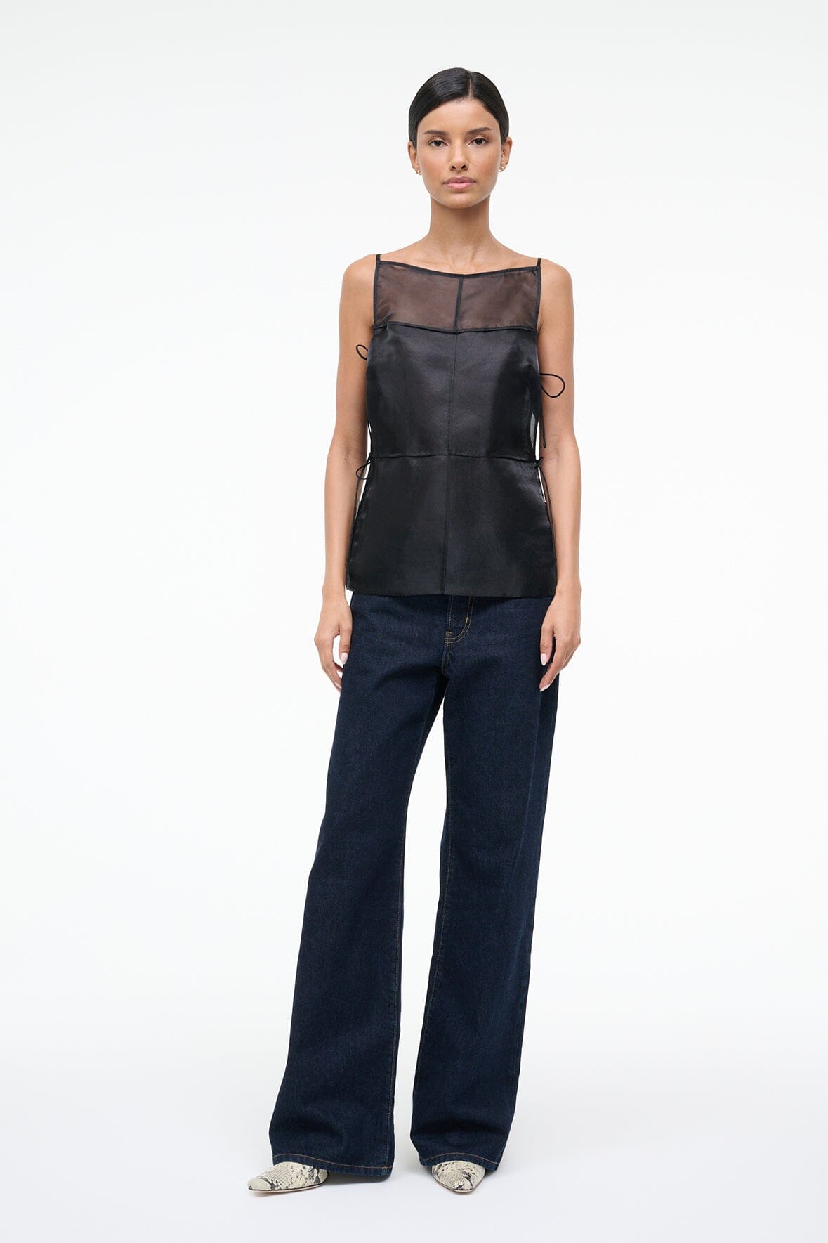 STAUD Sale Chandler Top Black