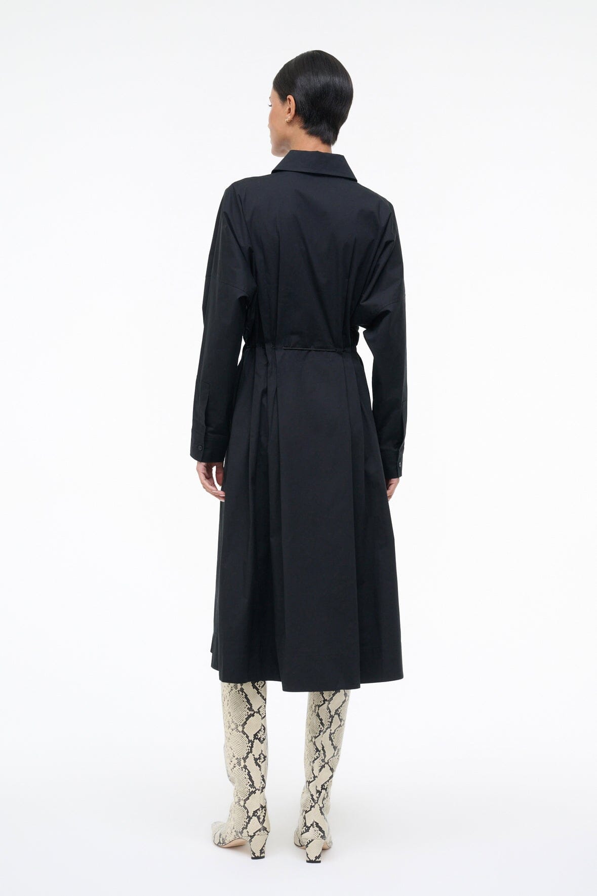 STAUD Sale Chi Midi Dress Black