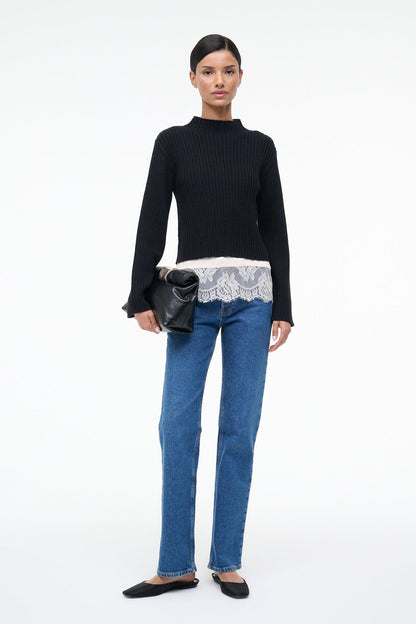STAUD Sale Willow Sweater Black