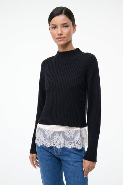 STAUD Sale Willow Sweater Black