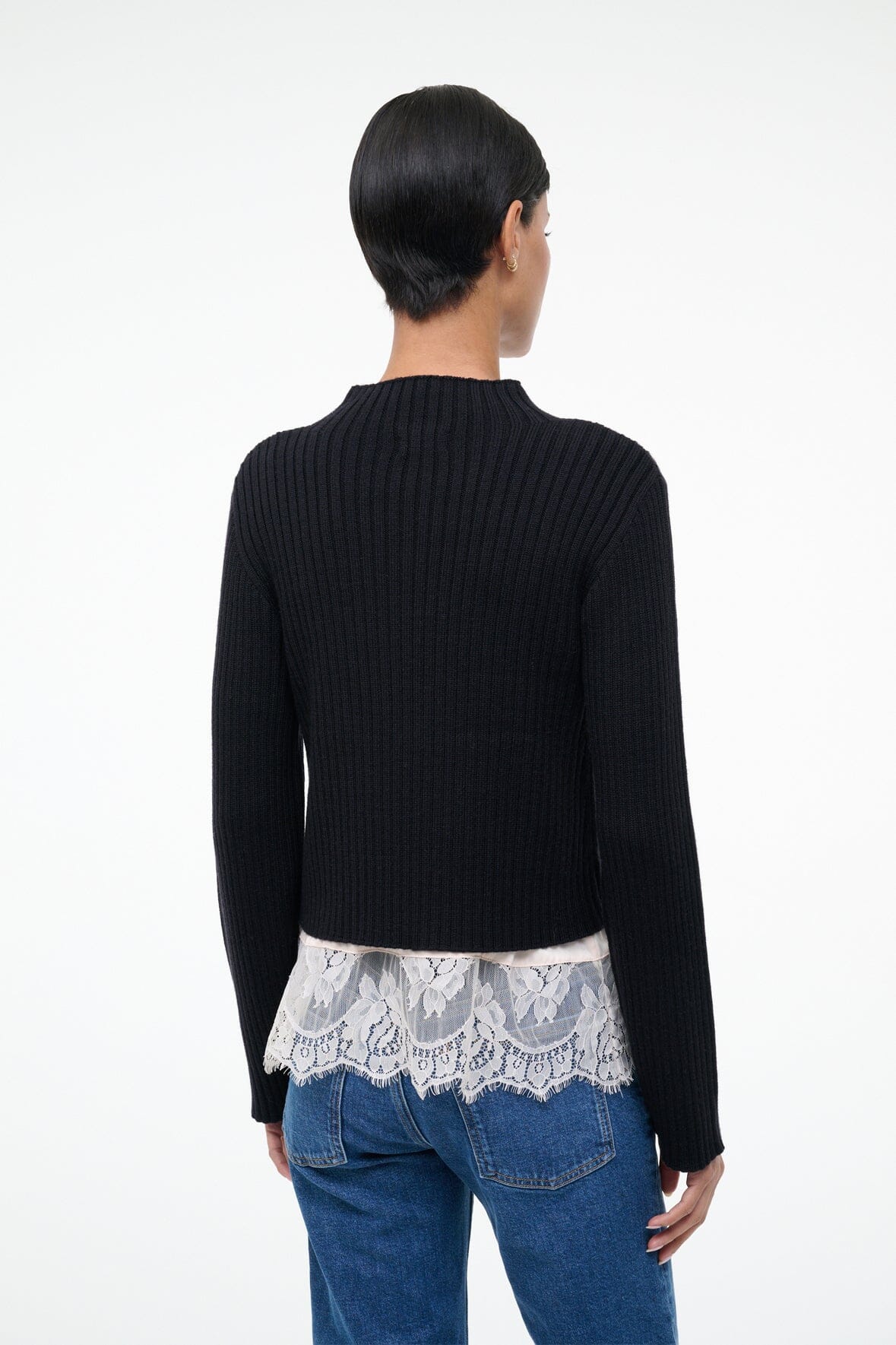 STAUD Sale Willow Sweater Black