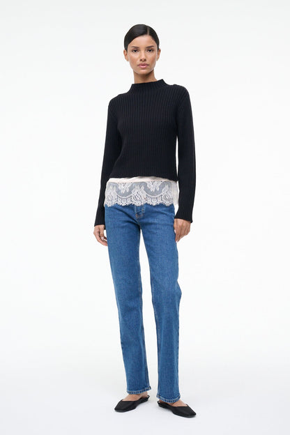 STAUD Sale Willow Sweater Black